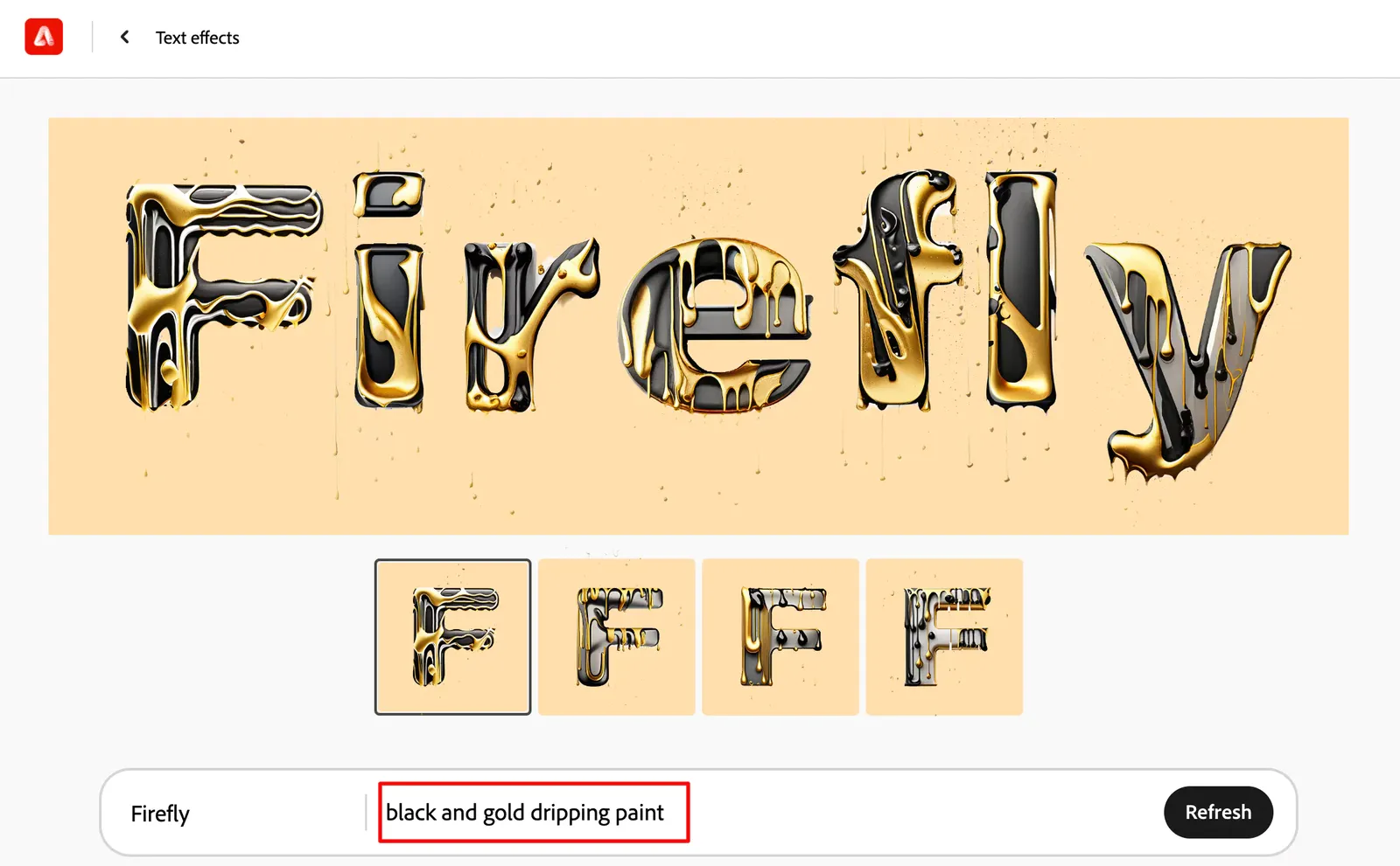 contoh adobe firefly