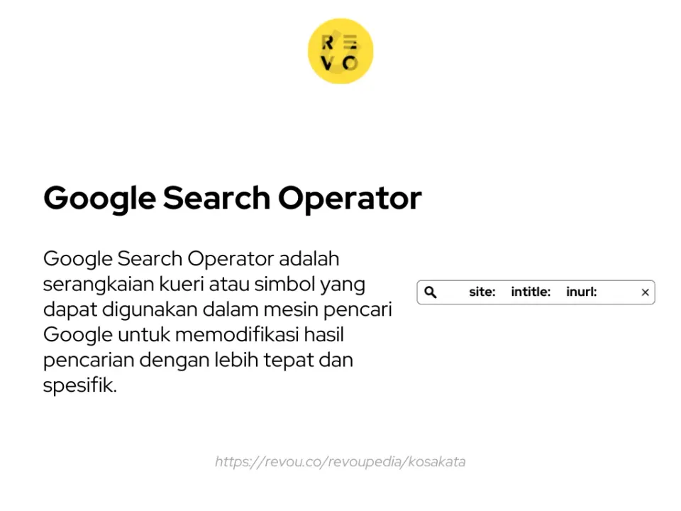 google search operator adalah