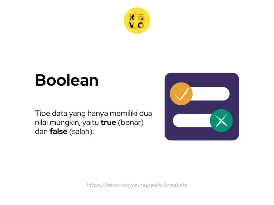 pengertian tipe data boolean