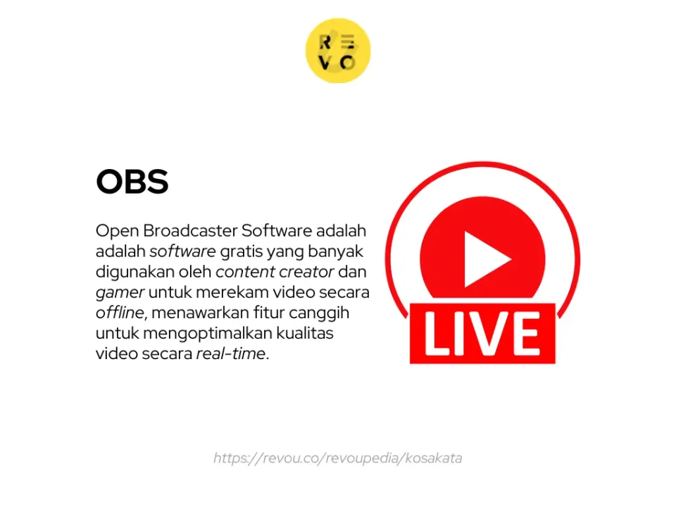 Pengertian OBS (Open Broadcaster Software)